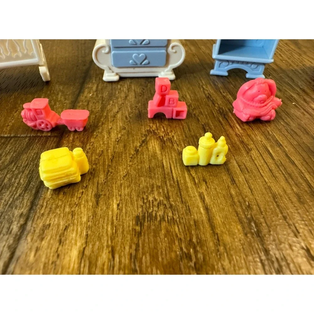 Vintage Fisher Price Precious Places Baby Nursery Lot Toys Furniture Accessories